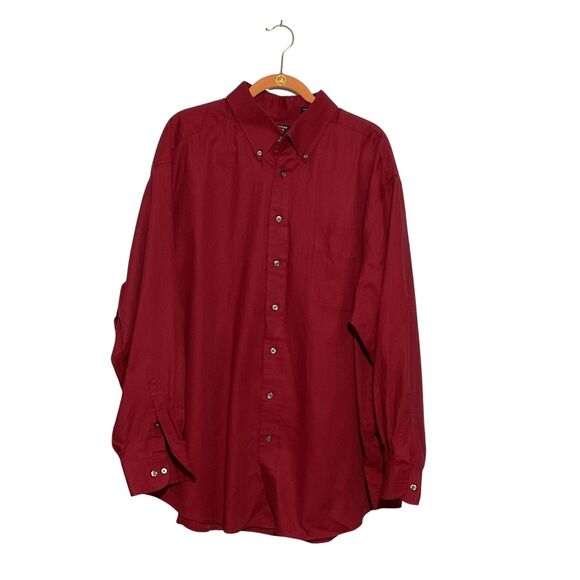 Roundtree & Yorke 3X Red Dress Shirt - Picture 2 of 9